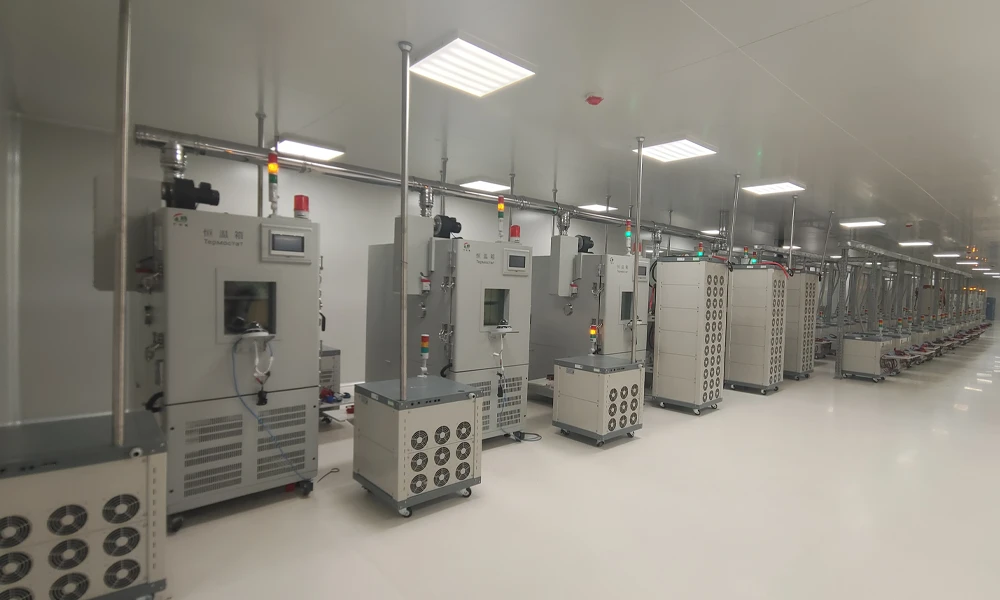 TOB quality control and battery testing center