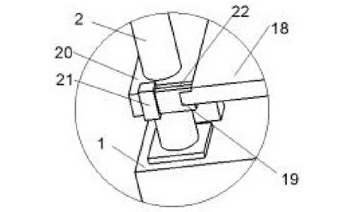 CN215451487U Figure 2 - enlarged structure of part A of Figure 1