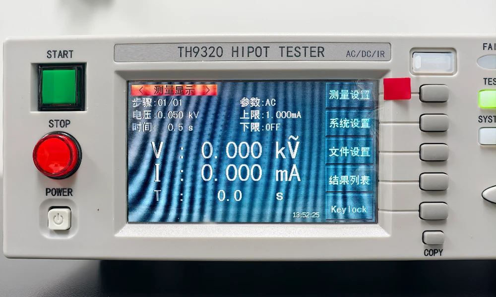 TOB-TH9320 Hi-Pot Tester Standard Interfaces