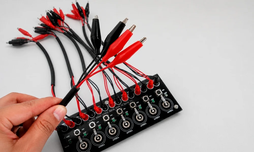 Alligator clip test cable