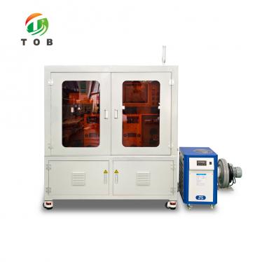 3つのファイバーレーザーヘッドとサーボ巻き出しを備えた TOB-F200W-T3 銅箔レーザー穴あけ機