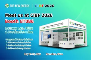 CIBF 2026でTOB NEW ENERGYのバッテリー製造ソリューションをご覧ください。